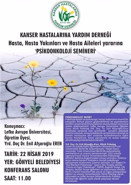 Kanser Hastalarına Yardım Derneği Yarın Seminer Düzenliyor