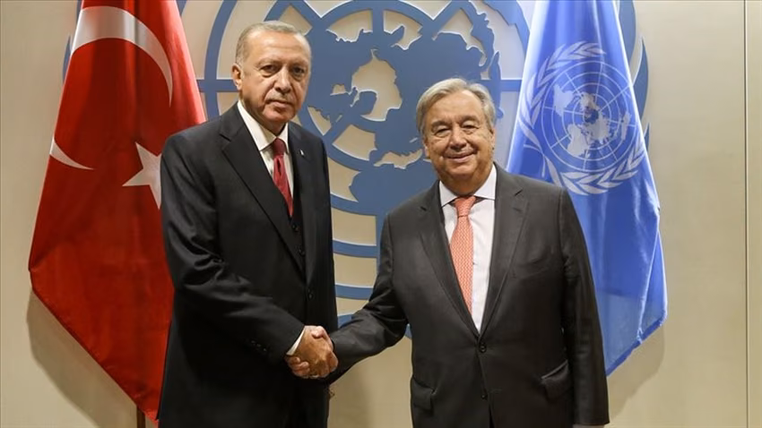 Erdoğan-Guterres Görüşmesinde Kıbrıs Da Konuşuldu