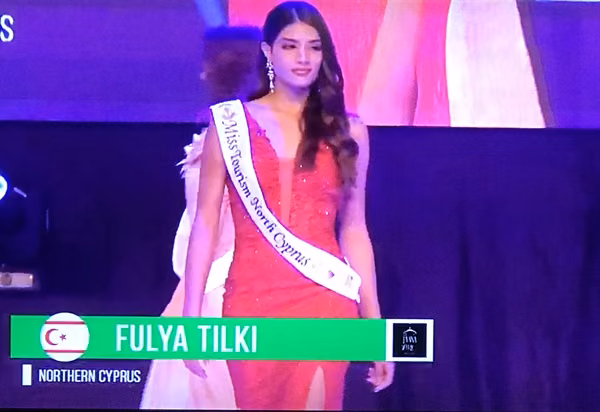 Miss Kuzey Kıbrıs 2017 Güzellik Kraliçesi Fulya Tilki Dünya Turizm Dördüncü Güzeli Seçildi