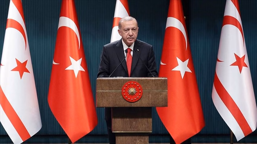 Erdoğan: "(Kıbrıs'ta) Yarım Asrı Geri̇de Bıraktığımız Müzakere Süreci̇nde Artık Mevcut Parametrelerle Neti̇ceye Varamayacağının Anlaşılması Gereki̇yor"