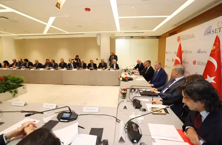 Cumhurbaşkanı Erdoğan ABDde Düşünce Kuruluşları ile Bir Araya Geldi