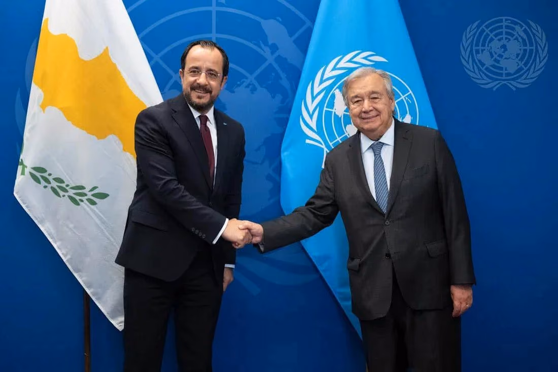 Hristodulidis, Guterres ile Görüştü: “Yeni Fikirlerimiz Olumlu Karşılandı”