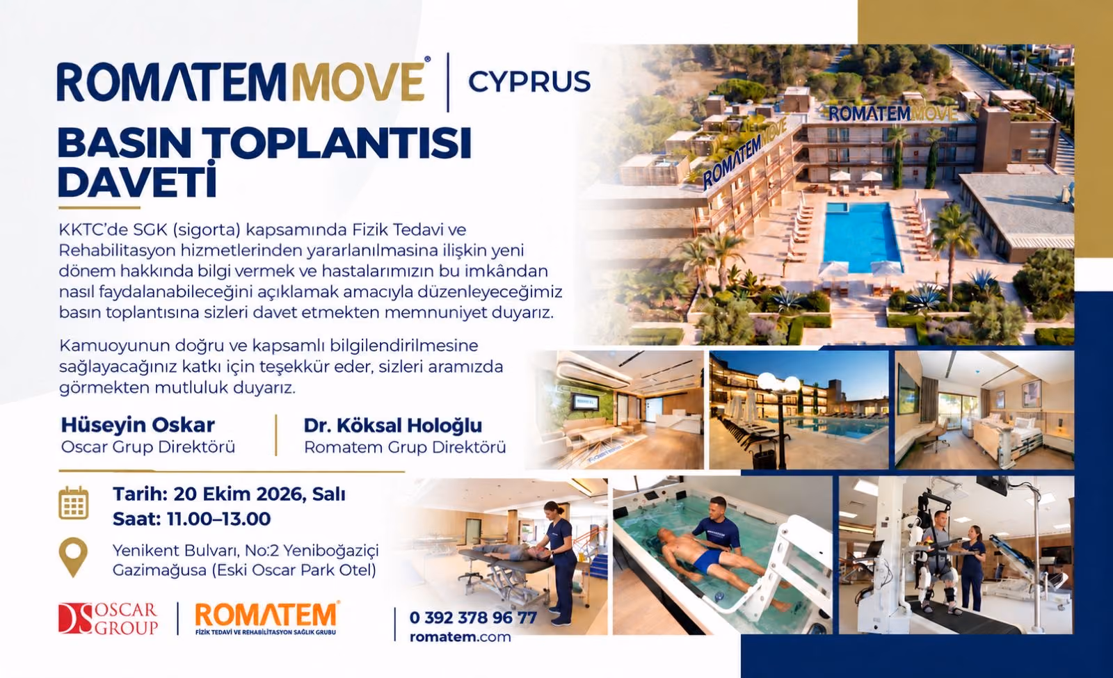 KKTC’deki Romatem Move Kıbrıs Hastalarının Fizik Tedavi ve Rehabilitasyon Hizmetlerinden Sigorta Kapsamında Yararlanması Gündemde