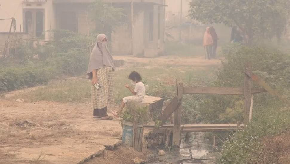 Endonezya'da Yangınlar Nedeniyle 300 Binden Fazla Akut Solunum Yolu Enfeksiyonu Vakası Tespit Edildi