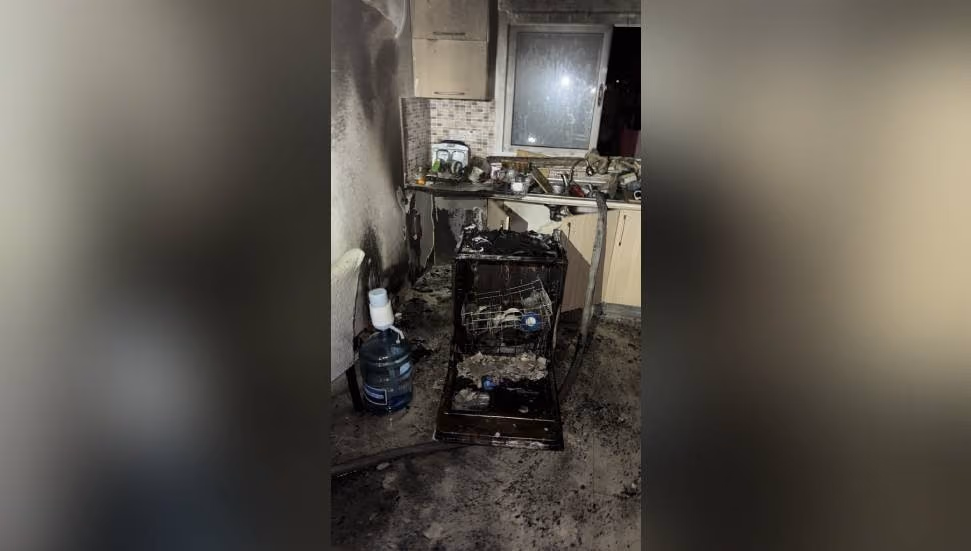Gönyeli’de Bulaşık Makinesi Yangına Neden Oldu