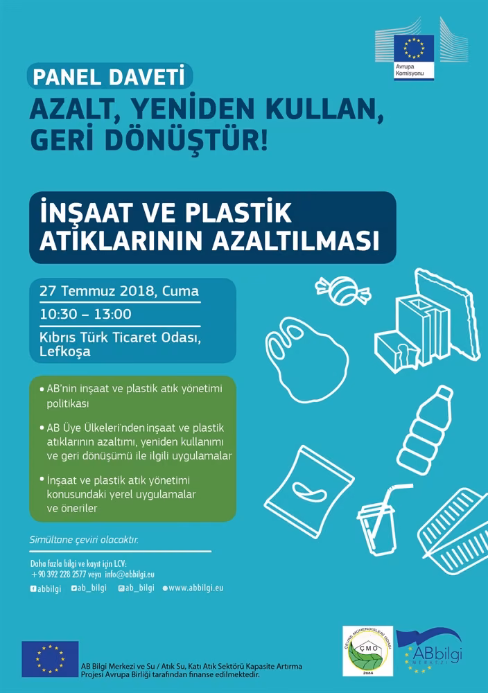 İnşaat ve Plastik Atıklarının Azaltılması Paneli Cuma Günü Ticaret Odası’nda