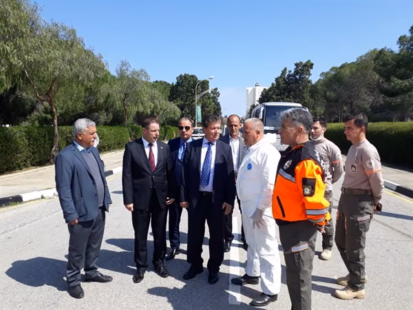 Sivil Savunma’dan Salamis Otel’e İaşe Takviyesi