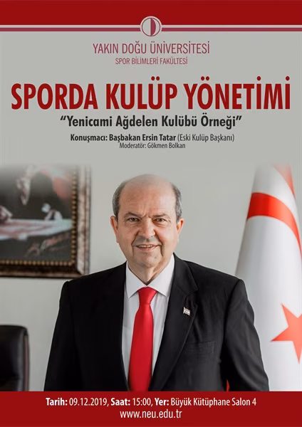 Yakın Doğu Üniversitesi Spor Bilimleri Fakültesi'nden "Sporda Kulüp Yönetimi Yenicami Ağdelen Kulübü Örneği" Başlıklı Sempozyum