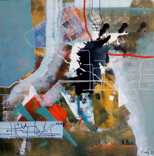 Sanatçı Andrey Orazbayev, Kıbrıs Modern Sanat Müzesi için “Aktarma istasyonu”, “Samskaralar”, “Ay ışığının parıldayan ipleri” ve “İki sistem” adlı eserlerini sanatseverlerin beğenisine sundu