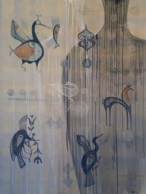 Sanatçı İrina Lavrinenko, Kovid 19 Karantina Günlerinde Kıbrıs’a Özgü Figür ve Motifleri Kıbrıs Modern Sanat Müzesi İçin Tuvale Resmetti