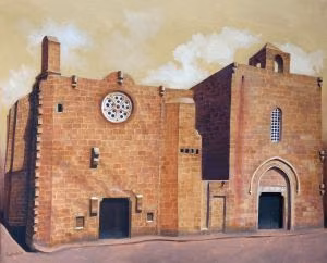 Kıbrıs Modern Sanat Müzesi için Sanatçı İgor Gushchin, karantina günlerinde Kıbrıs’ın tarihi ve turistik mekanlarından Apostolos Andreas Manastırı, İkiz Kiliseler ile Baf Kalesi’ni Tuvale yan