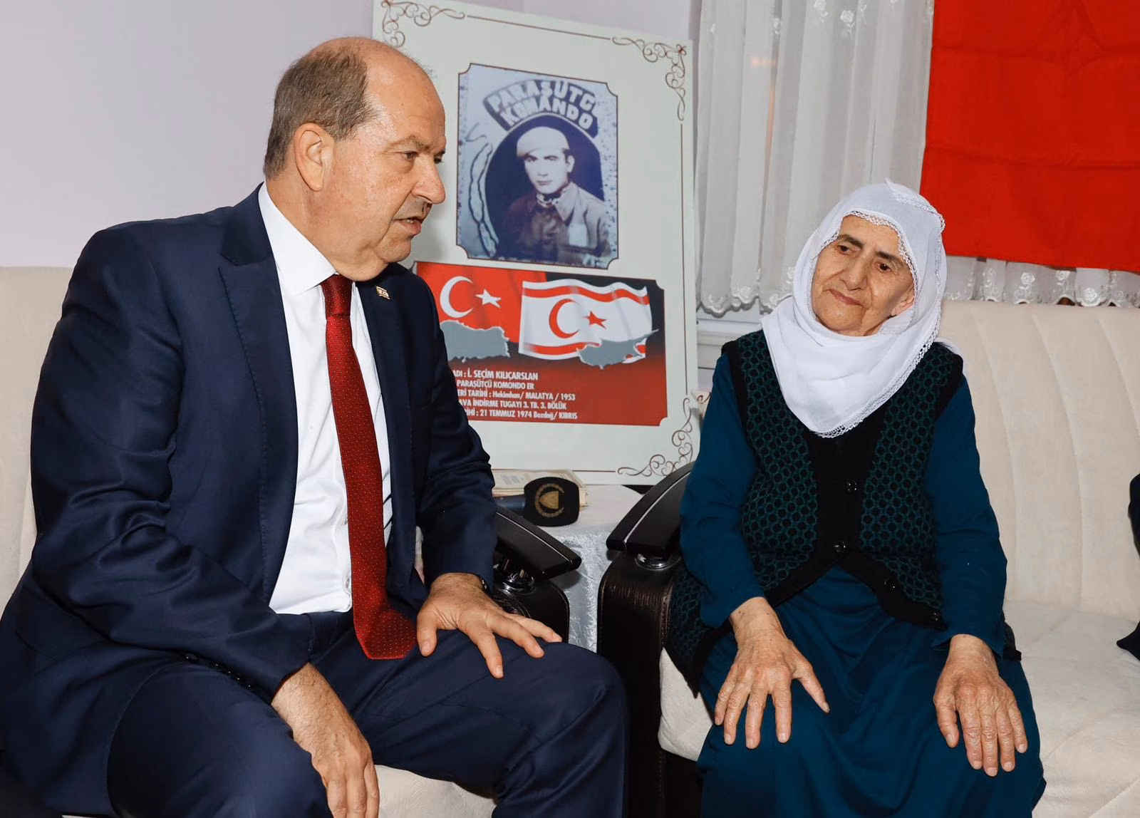 Cumhurbaşkanı Tatar, Malatyalı Kıbrıs şehidi Seçim Kılıçaslan’ın ailesini ziyaret etti