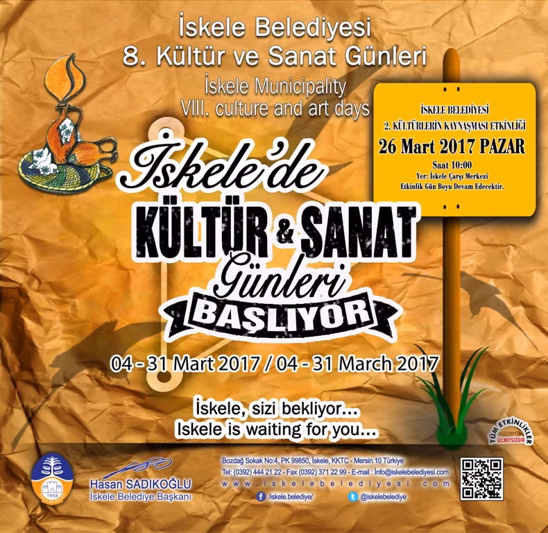 İskele'de Kültür ve Sanat Günleri Başlıyor