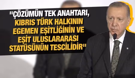 Erdoğan: Biz sadece ülkemizin ve Kıbrıs Türklerinin menfaatlerini korumanın mücadelesini veriyoruz