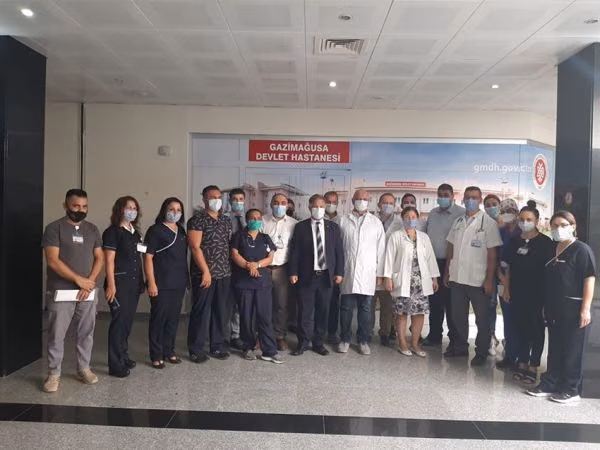 "Bakan Pilli Gazimağusa Devlet Hastanesi’nde İncelemelerde Bulundu"