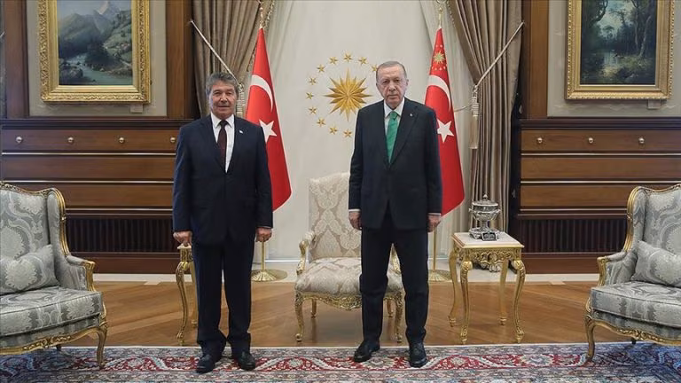 Recep Tayyip Erdoğan, Başbakan Ünal Üstel'i Kabul Etti