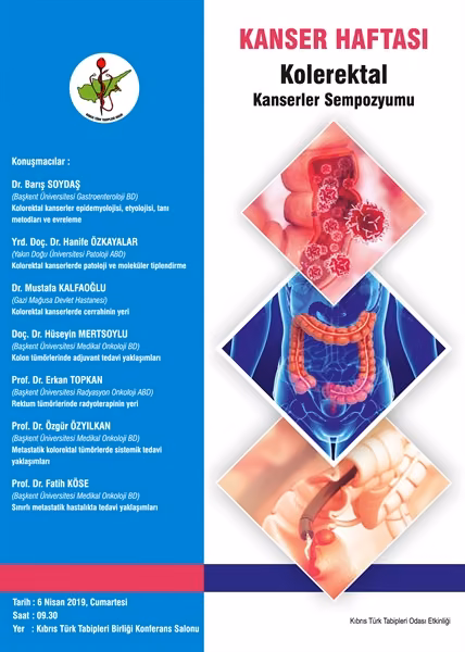 Tabipler Odası “Kolerektal Kanserler Sempozyumu” Düzenliyor