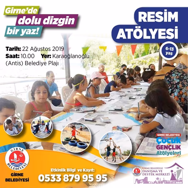 Girne’de Yaz Tatili Çocuk Ve Gençlik Atölyeleri Devam Ediyor
