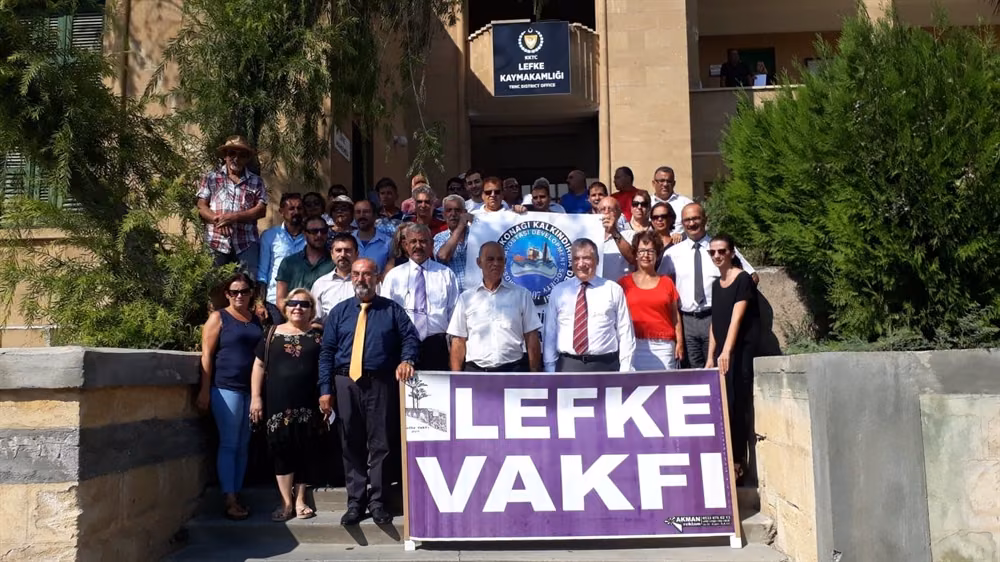 Lefke’de Sivil Toplum Örgütleri Lefke Kaza Mahkemesi’nin Güzelyurt'a Taşınması Dolayısıyla Eylem Yaptı