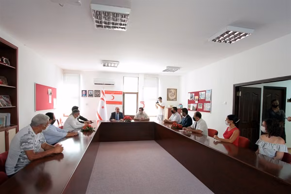 Başkan Tatar Kıbrıs Türk Kızılayı ile Türk Kızılayı Delegasyon Başkanlığı’nı Ziyaret Etti