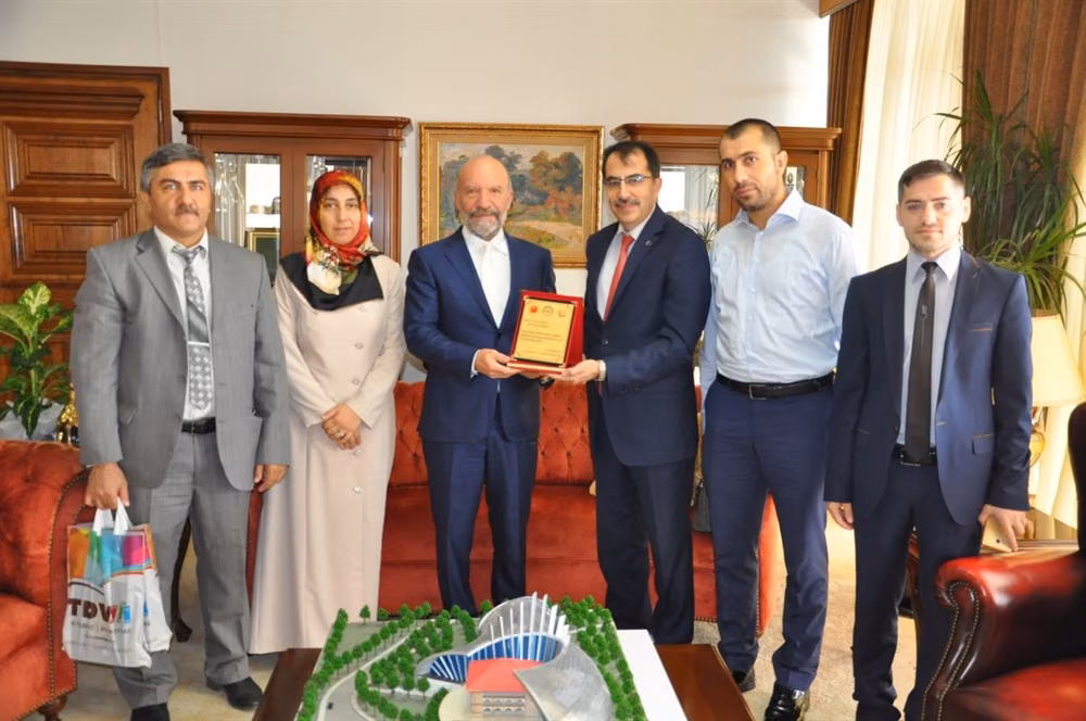 YDÜ Kurucu Rektörü Günsel, Din Hizmetleri Müşaviri Eken’i Kabul Etti