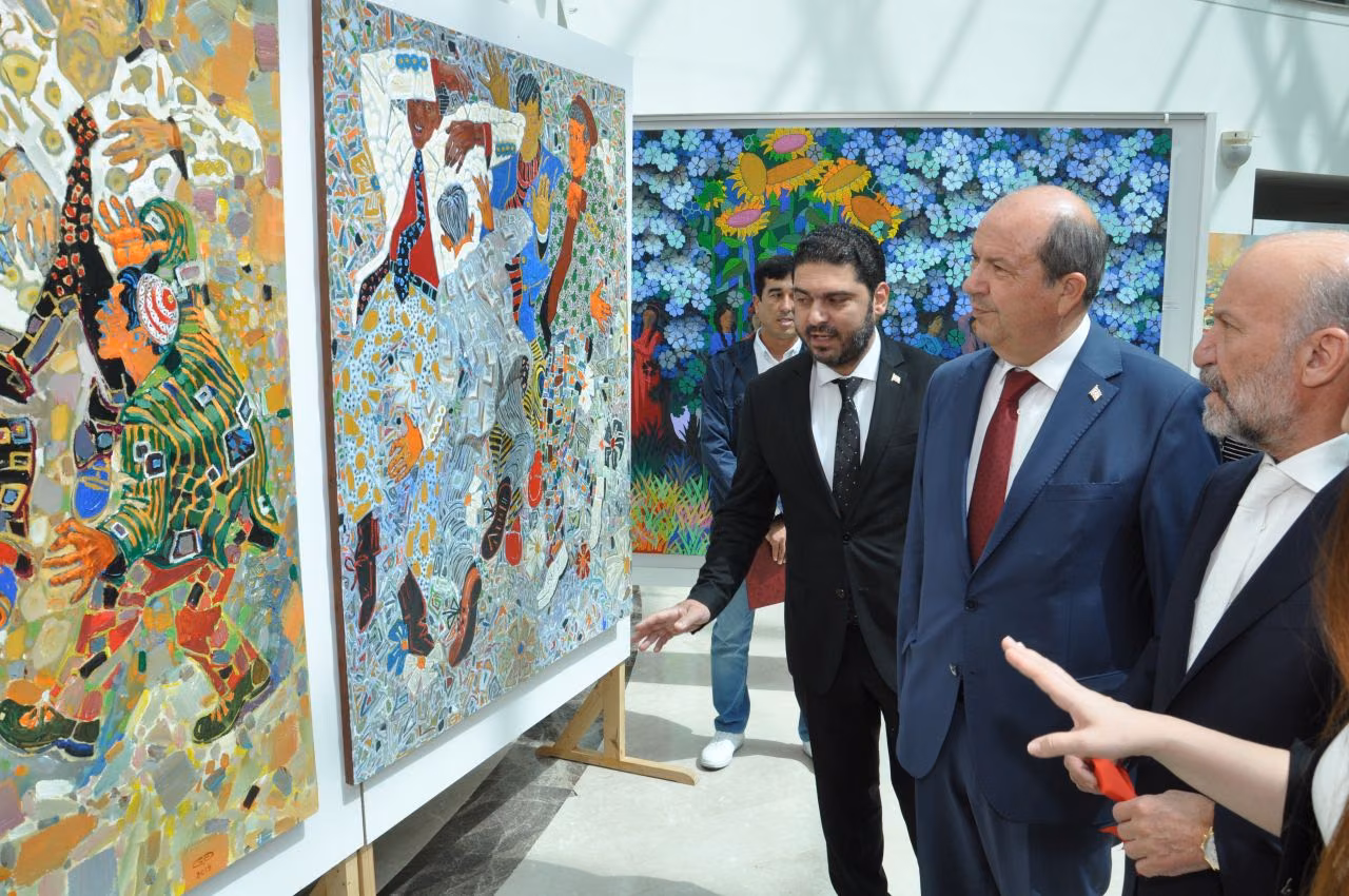 “Türkmenistan ve Tataristan Sanatçıları Sergisi” UBP Genel Başkanı Ersin Tatar Tarafından Açıldı…
