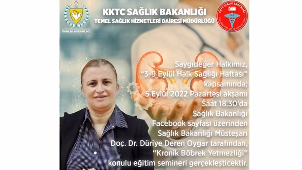 Kronik Böbrek Yetmezliği Semineri Çevrim İçi Olarak Verilecek