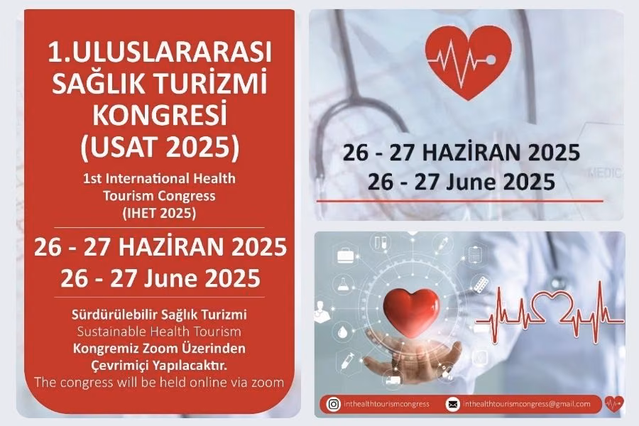 1. Uluslararası Sağlık Turizmi Kongresi 26-27 Haziran’da Gerçekleştirilecek