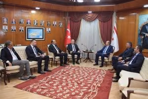 Başbakan Tatar ANAP Genel Başkanı Çelebi'yi Kabul Etti