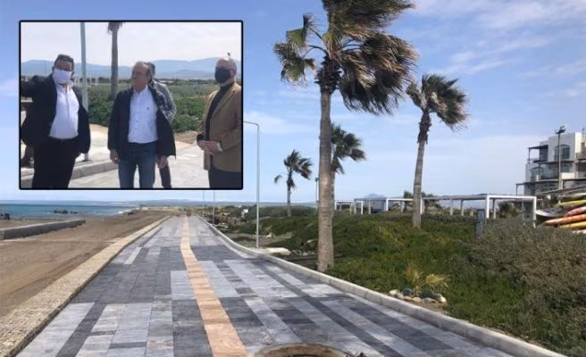 Gaziveren Sahil Şeridi Yürüyüş Ve Bisiklet Yolu Projesi Hayata Geçiriliyor