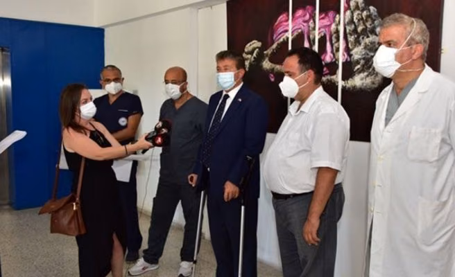 Sağlık Bakanı Üstel Lefkoşa Dr. Burhan Nalbantoğlu Devlet Hastanesi’nde İncelemelerde Bulundu
